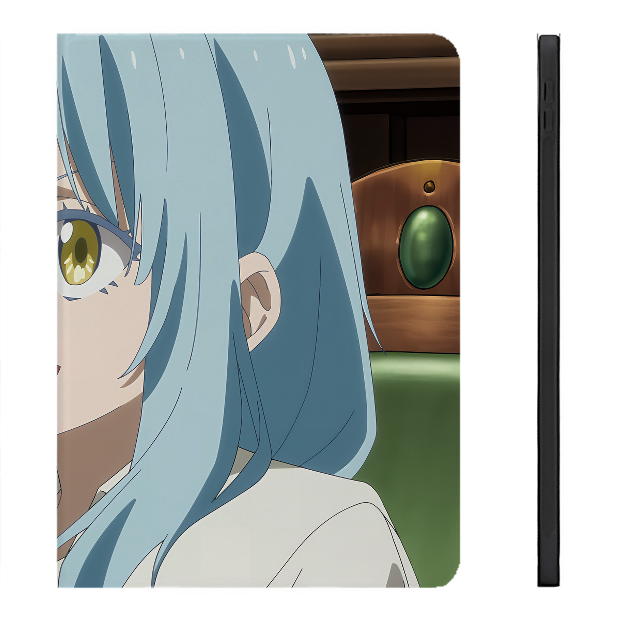（画像用） 転スラ Regarding Reincarnated to Slime IPadケース ペンホルダー付き ブックスタイルデザイン